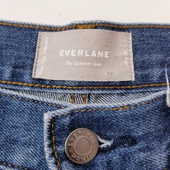 Everlane The Summer Jeans High Rise Blue Denim - Picture 2 of 12